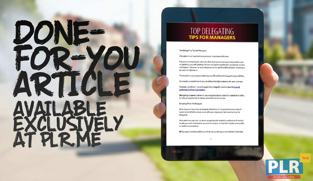 Top Delegating Tips For Managers