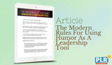 The Modern Rules For Using Humor As A Leadership Tool