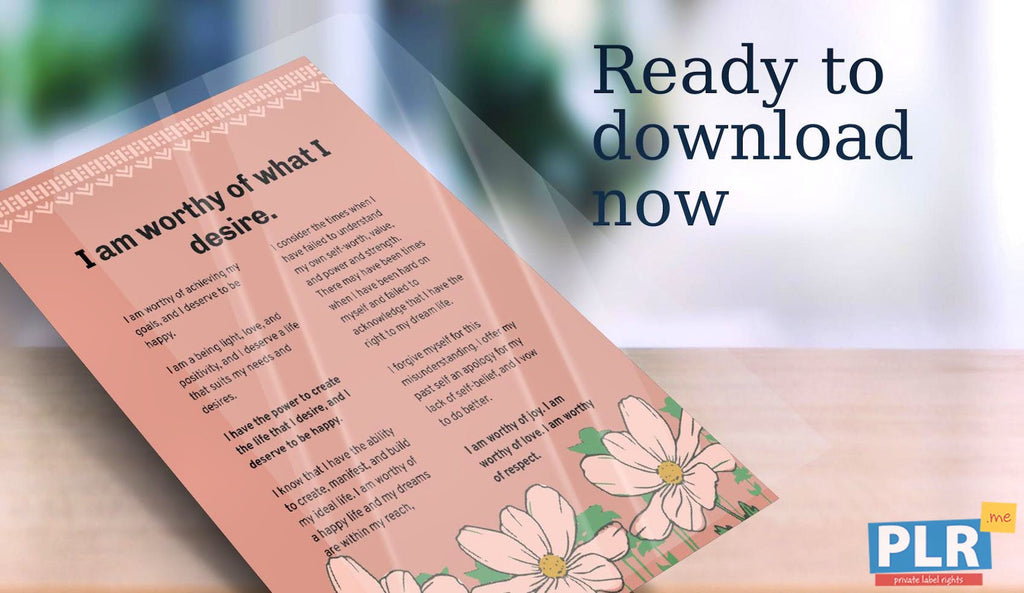 I Am Worthy of What I Desire