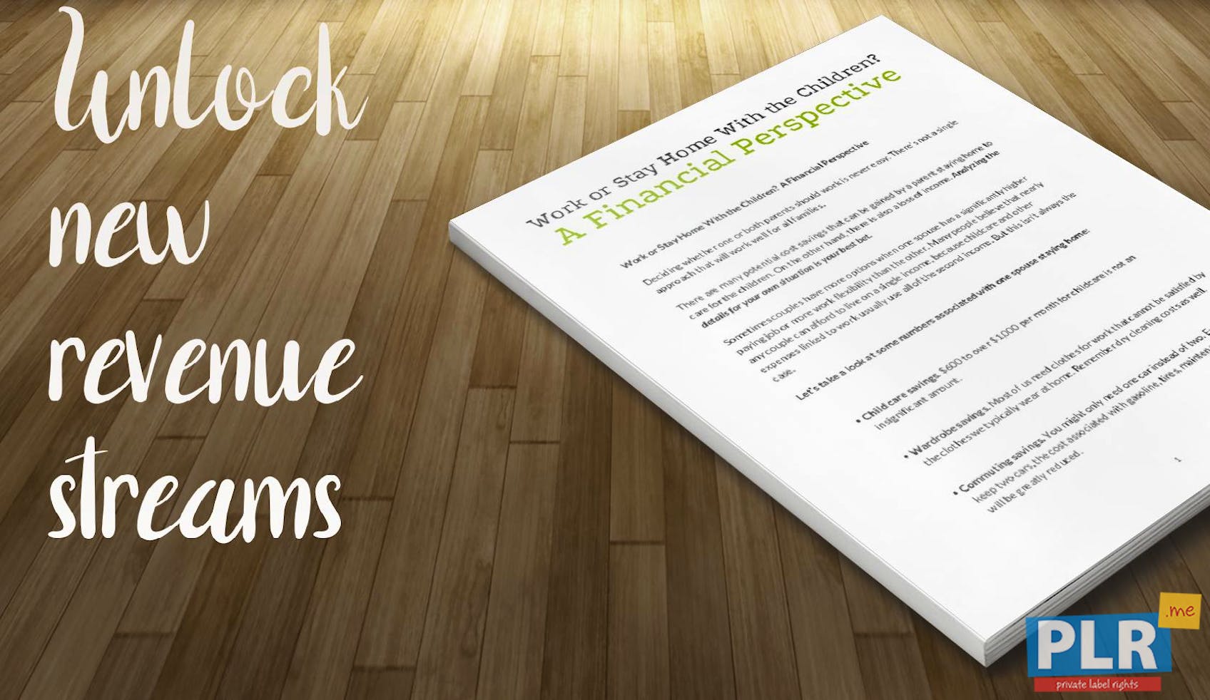 Work Or Stay Home With The Children A Financial Perspective