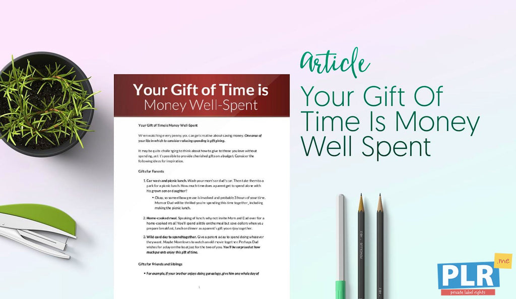 Your Gift Of Time