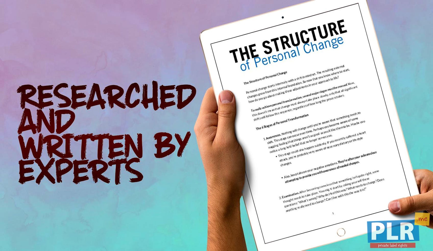 The Structure of Personal Change